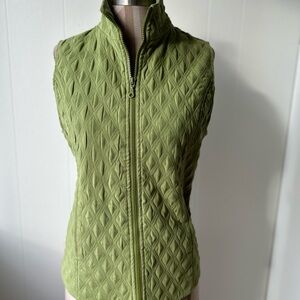 Sage green quilted vest, M, Nomadic Traders